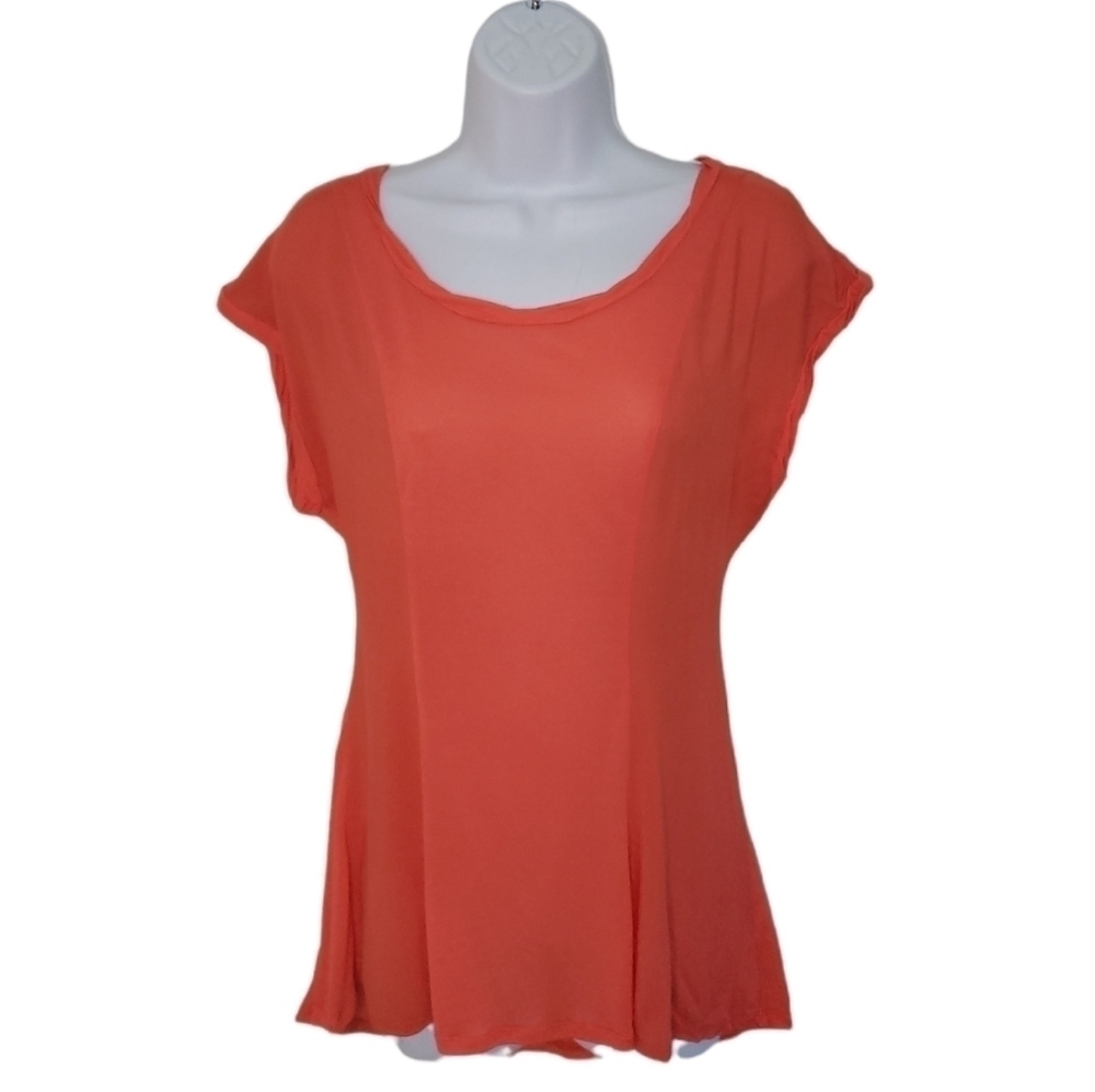 𝅺Anthropology Pilcro and the Letterpress Modal Boho Office Orange Top Women's